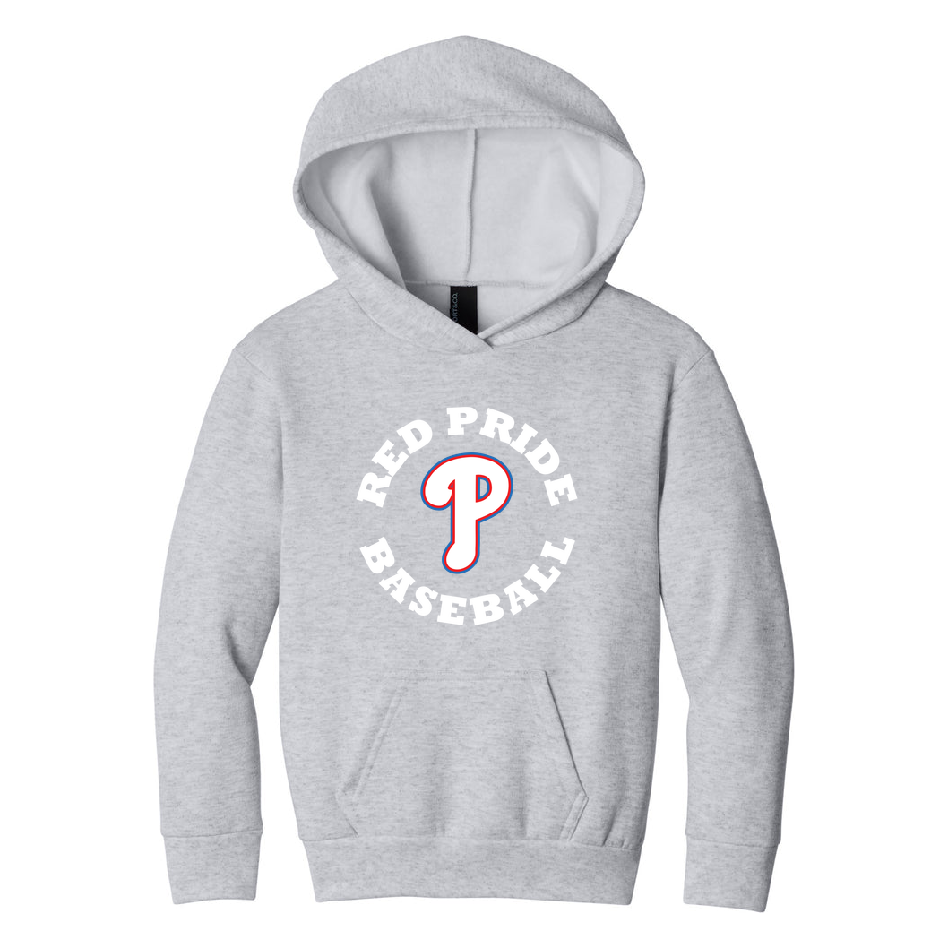 Plainfield Baseball Circle Spell Out Port & Co Youth Easy Fleece Hoodie product