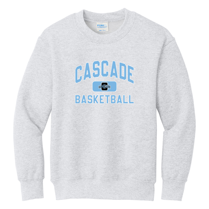 Cascade Basketball Port & Co Youth Core Fleece Crewneck product