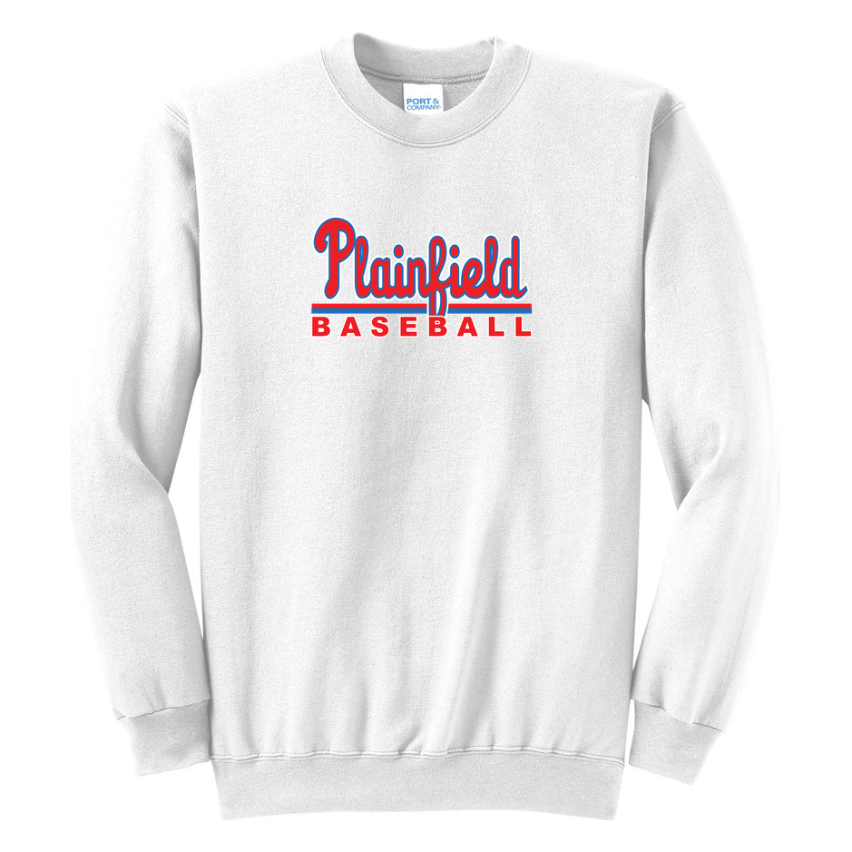 Plainfield Baseball Port & Co Core Fleece Crewneck product