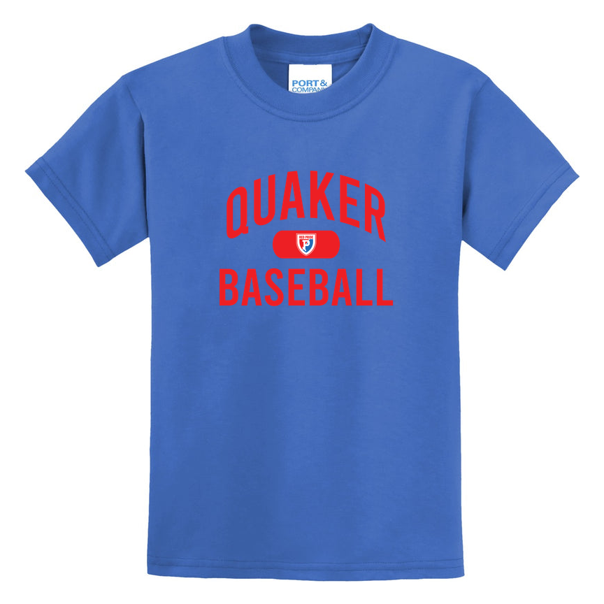 Quaker Baseball Port & Co Youth Core Blend Tee product
