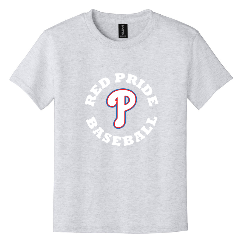 Plainfield Baseball Circle Spell Out 50/50 Youth TShirt product