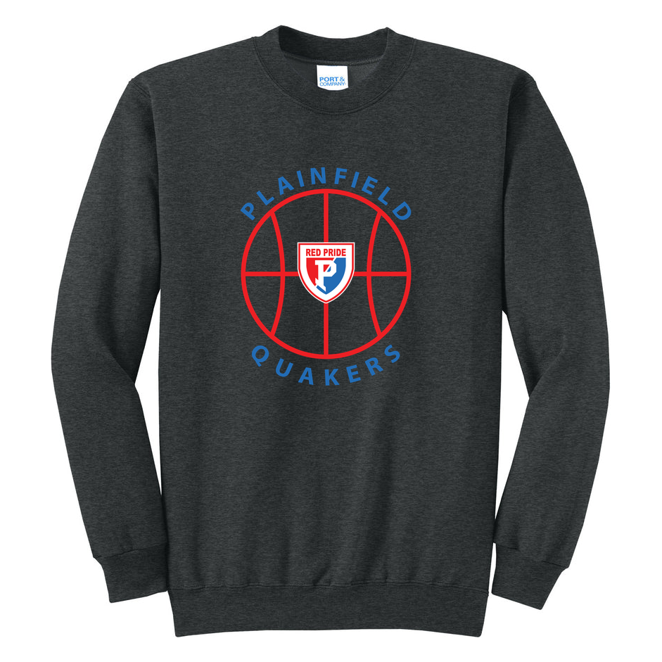 Plainfield Quakers Basketball Port & Co Core Fleece Crewneck product