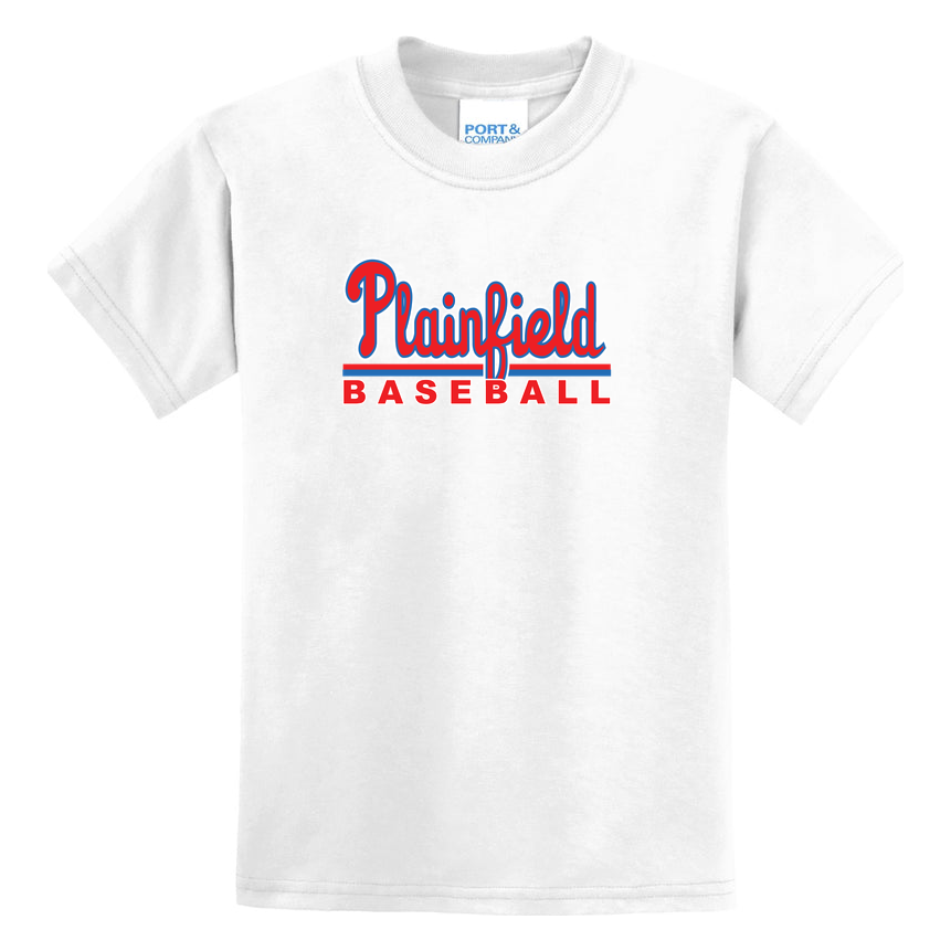 Plainfield Baseball Port & Co Youth Core Blend Tee product