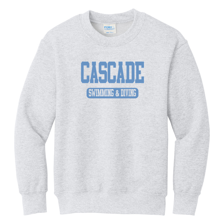 Cascade Swimming & Diving Port & Co Youth Core Fleece Crewneck product