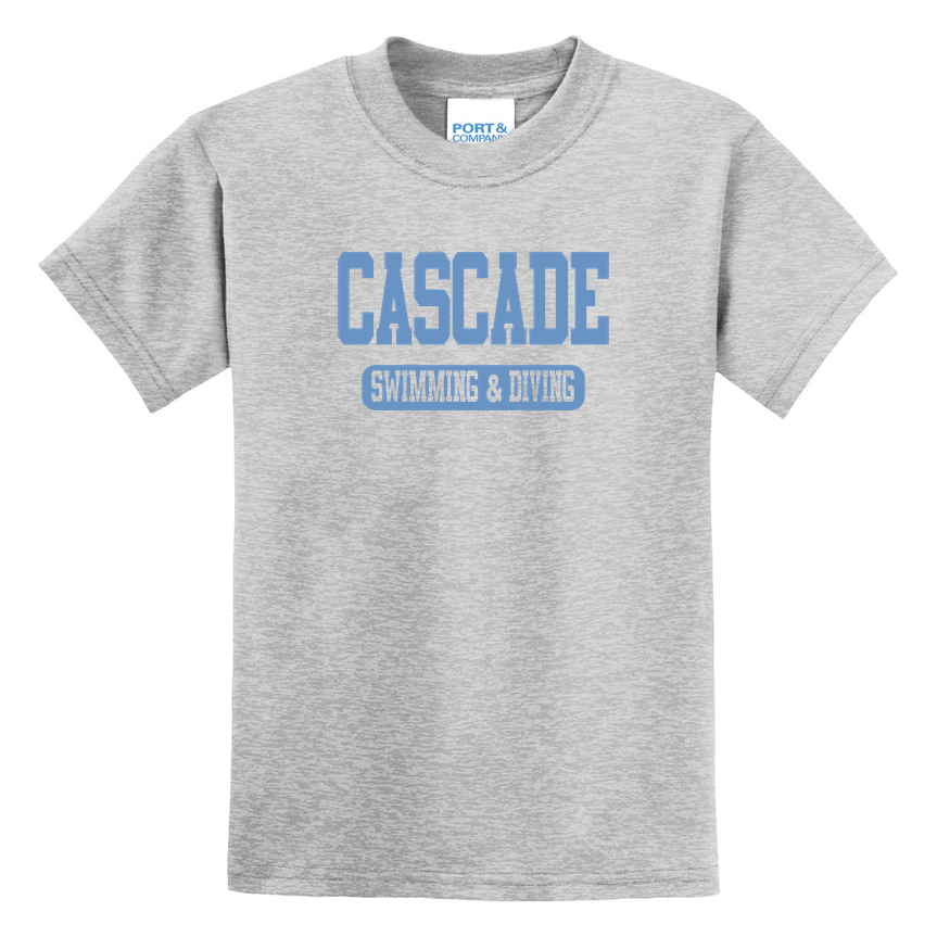 Cascade Swimming & Diving Port & Co Youth Core Blend Tee product