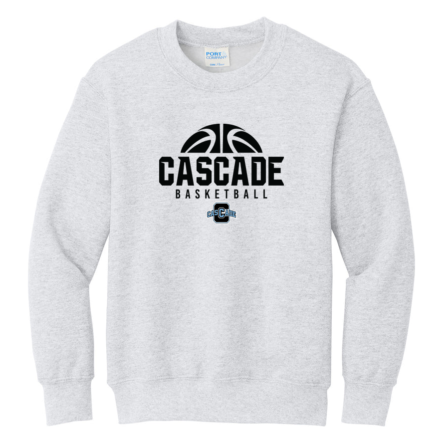 Cascade Basketball Port & Co Youth Core Fleece Crewneck product
