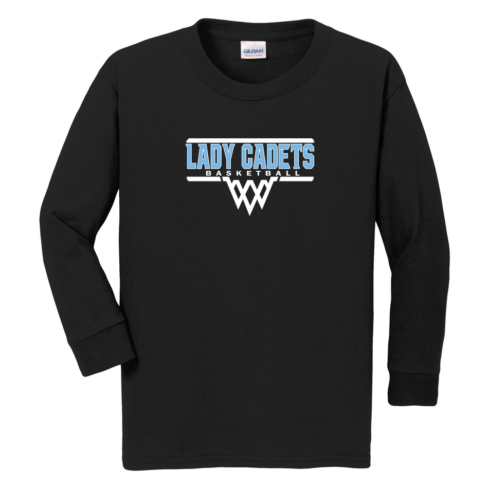 Lady Cadets Basketball 50/50 Youth Long Sleeve Shirt product