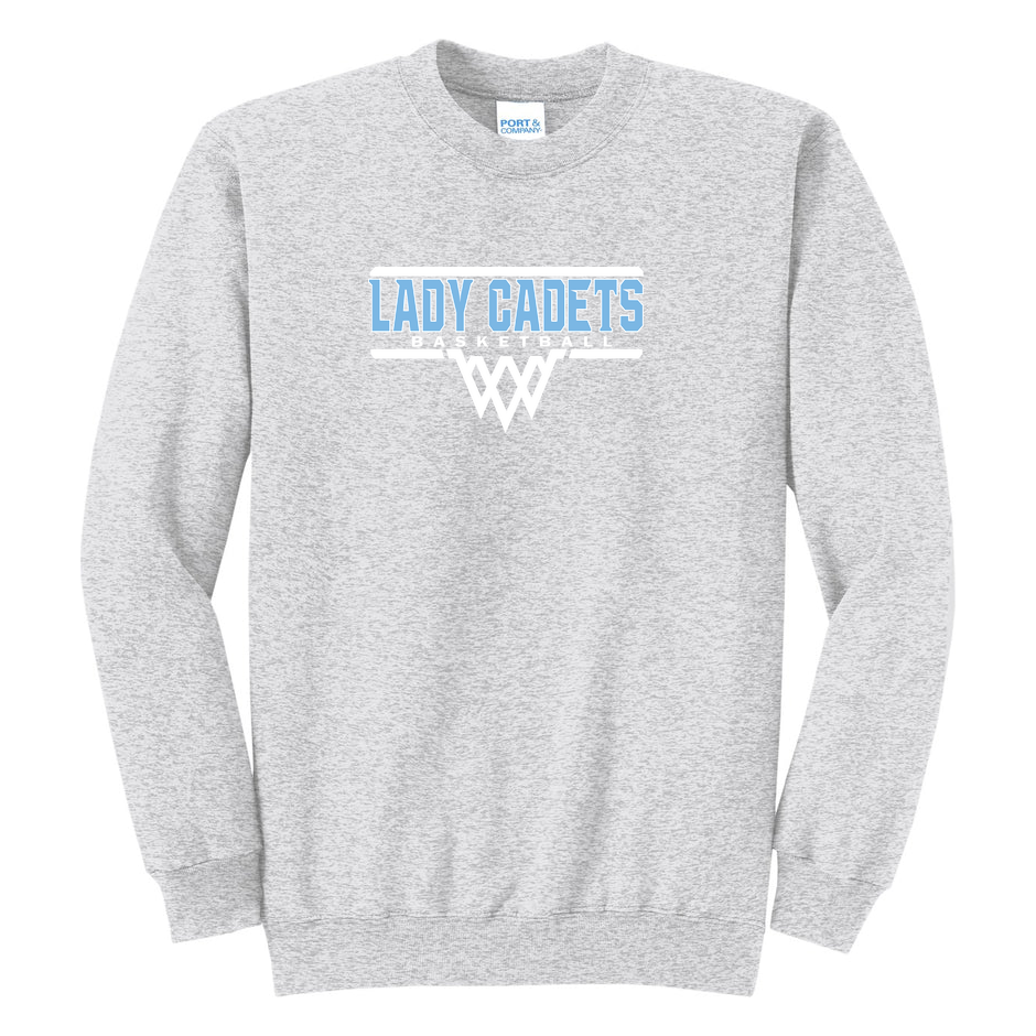 Lady Cadets Basketball Port & Co Core Fleece Crewneck product