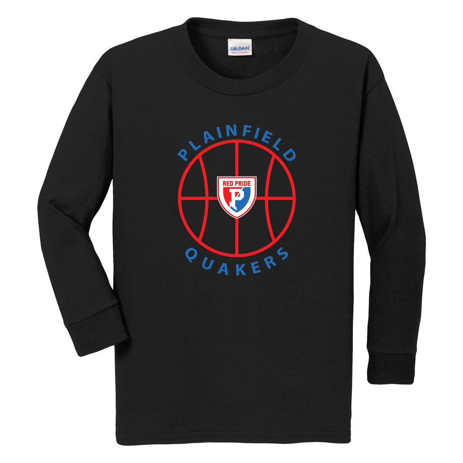 Plainfield Quakers Basketball 50/50 Youth Long Sleeve Shirt product